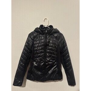 Calvin Klein Performance Quilted Hooded Jacket Black Women's Size XS, Pockets